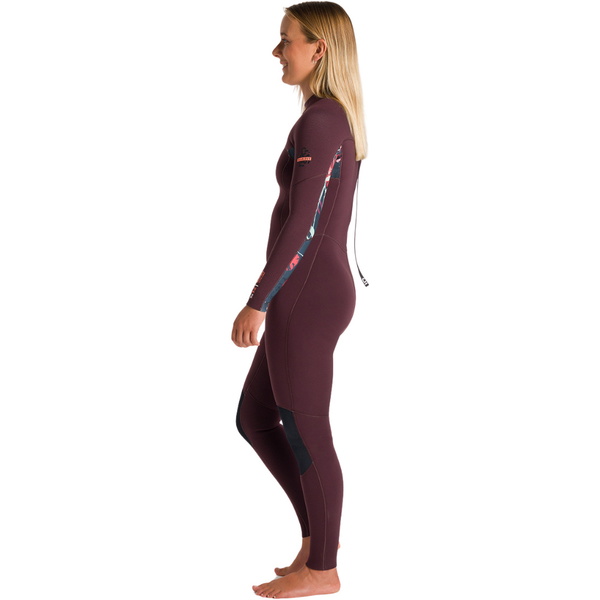 2026 C-Skins Womens NuWave Solace 3/2mm Back Zip Wetsuit C-NSO32WBZ - Rust / Rust X